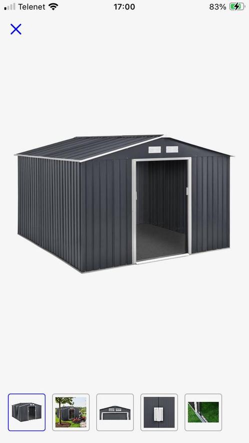 Tuinschuur metaal nieuw in verpakking, Tuin en Terras, Tuinhuizen, Zo goed als nieuw, Metaal, Ophalen
