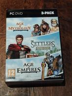 Coffret 3 PC DVD age of mythology, The Settlers Heritage of,, Enlèvement ou Envoi, Comme neuf