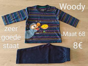 Pyjama Woody lange mouwen en broekje - maat 68 beschikbaar voor biedingen