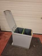 Uitschuifbare keukenvuilbak 2 x 10 liter, Huis en Inrichting, Ophalen of Verzenden, Gebruikt