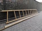 Bamboe ladder 4 meter lang en 60 breed. Paal is verkocht!, Comme neuf, Enlèvement
