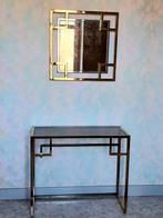 Console Table Miroir vintage retro BELGO CHROM., Maison & Meubles, Utilisé