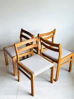 Vintage Deense stoelen jaren 60, Huis en Inrichting, Stoelen, Ophalen, Vintage Deens Midcentury, Zo goed als nieuw, Vier