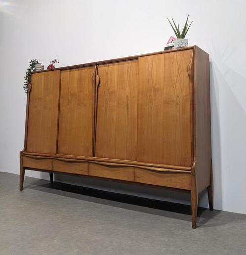 Prachtig vintage highboard XXL, Huis en Inrichting, Kasten | Roldeurkasten en Archiefkasten, Ophalen
