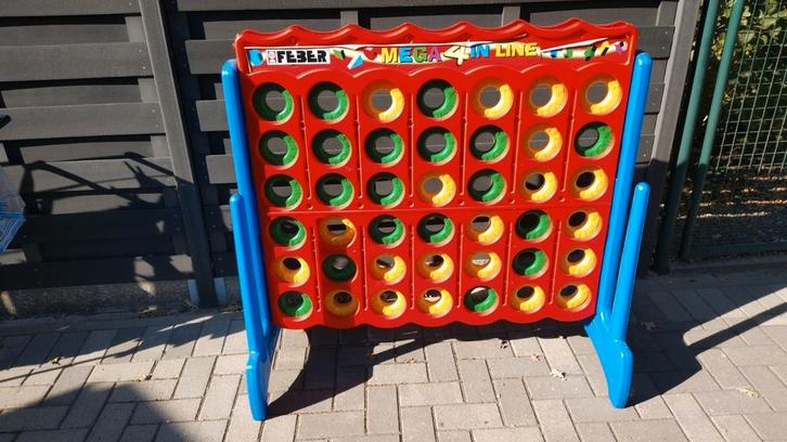 Feber mega 4 op een rij, Hobby en Vrije tijd, Feestartikelen, Gebruikt, Ophalen
