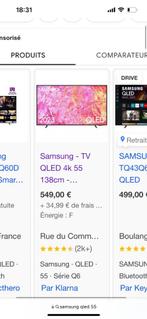 Samsung qled 55, TV, Hi-fi & Vidéo, Télévisions, Samsung, Enlèvement ou Envoi, QLED