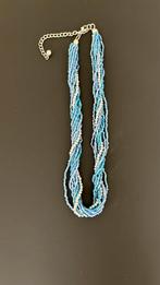 Ketting met pareltjes blauw, Ophalen, Zo goed als nieuw, Blauw