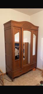 Volle eiken kleerkast, Huis en Inrichting, Kasten | Kleerkasten, 200 cm of meer, 75 cm of meer, 150 tot 200 cm, Eikenhout