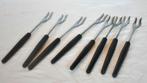 lot de 8 fourchettes pour fondue manche synthetique noir (5), Enlèvement ou Envoi, Comme neuf