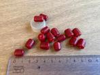Rode glasparels rol - 15 stuks, Ophalen of Verzenden, Nieuw, Kraal