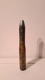 20mm oerlikon 1944 huls projectiel obus inert (3), Verzamelen, Militaria | Tweede Wereldoorlog, Ophalen of Verzenden
