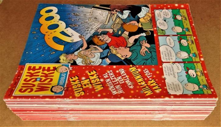 Suske en Wiske - Weekblad - 44 exemplaren jaar 2000, Boeken, Tijdschriften en Kranten, Gelezen, Overige typen, Ophalen of Verzenden