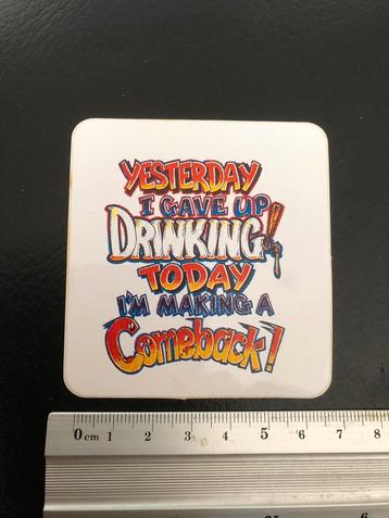 Sticker humor beschikbaar voor biedingen