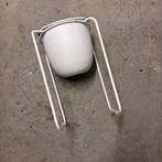 Metallic white pot+ stand from Casa, Ophalen, Zo goed als nieuw