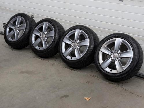 17" velgen 5x112 Audi Seat Skoda vw Volkswagen 225 45 banden, Auto-onderdelen, Banden en Velgen, Band(en), 17 inch, Gebruikt, Ophalen