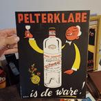 Pelterklare poster uit 1957 geplakt op mdf, Ophalen of Verzenden, Gebruikt, Verpakking