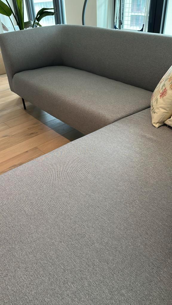 Hoekzetel stof - weinig gebruikt, Huis en Inrichting, Zetels | Complete zithoeken, Zo goed als nieuw, Stof, Ophalen