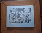 Oude Gravure in metaal/Jean Galle, Antiek en Kunst, Ophalen of Verzenden