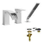 Robinet de baignoire 3 trous encastrés X2O, Huis en Inrichting, Ophalen, Zo goed als nieuw