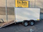 Gesloten aanhangwagen dubbel as 300x150x150 met valdeur, Caravans en Kamperen