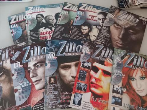 10x muziek magazine Zillo 2002 Goth Rock Metal Electro Indie, Boeken, Muziek, Zo goed als nieuw, Ophalen of Verzenden