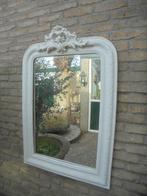 Zeer fraaie Antieke Spiegel met mooie Kuif, Antiek en Kunst, Ophalen of Verzenden, Rechthoekig, 50 tot 100 cm, 100 tot 150 cm