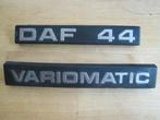 DAF 44 2 x Schriftzug Typenschild Heck Daf 44 + Variomatic, Ophalen of Verzenden, Gebruikt, Oldtimer onderdelen