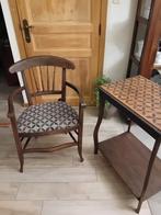 Table avec chaise assortie, Antiquités & Art, Enlèvement ou Envoi