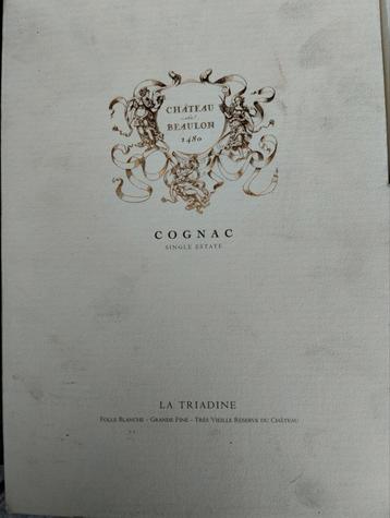 Cognac château de beaulon la triadine