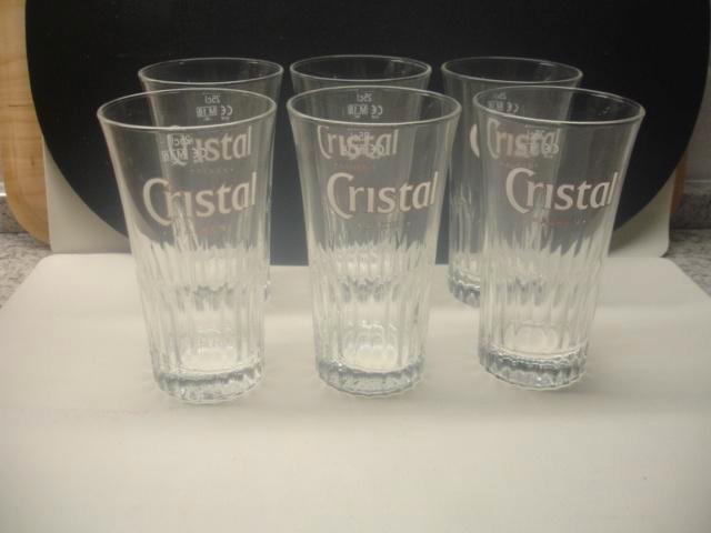 Bierglazen Cristal Alken 25cl, tulpvorm, € 3,00 per 6 stuks, Verzamelen, Biermerken, Nieuw, Glas of Glazen, Overige merken, Ophalen of Verzenden