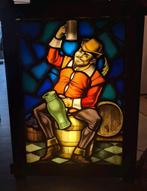 Glas in lood lichtbak door Leo Vingerhoets (1917-1983), Antiek en Kunst, Ophalen