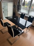 Glazen tafel, Huis en Inrichting, Ophalen, Zo goed als nieuw