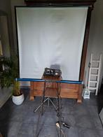 diaprojector condor met scherm vintage, Ophalen, Gebruikt, Met scherm