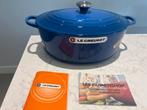 Nieuwe Le Creuset DO/braadpan 33 cm Marseille, Huis en Inrichting, Gietijzer, Nieuw, Ophalen of Verzenden, Keramische plaat