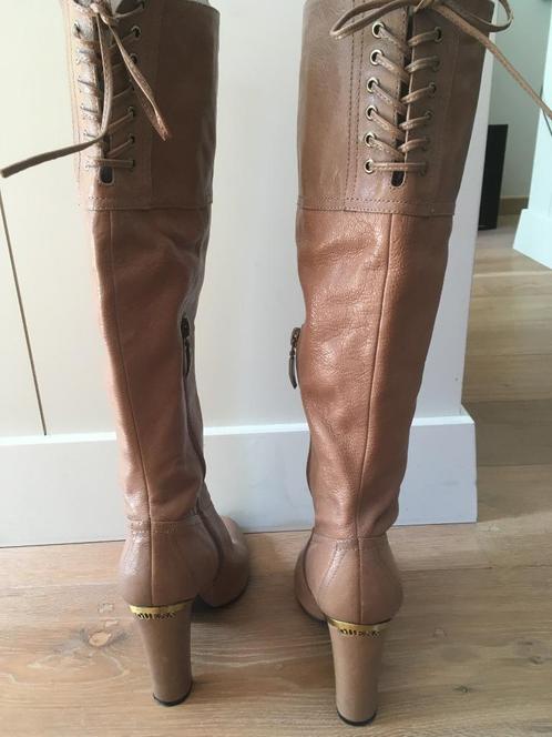 Bottes en cuir moka à lacets GUESS - 39, Vêtements | Femmes, Chaussures, Comme neuf, Bottes hautes, Beige, Enlèvement ou Envoi