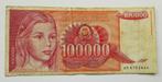 Joegoslavië 100.000 Dinara 1989, Envoi, Yougoslavie
