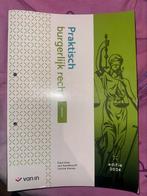 Praktisch burgerlijk recht editie 2024, Boeken, Schoolboeken, Ophalen of Verzenden, Nieuw, Overige vakken, Van In