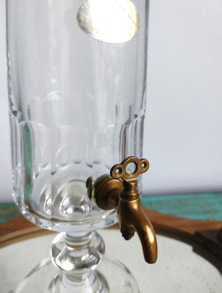 Grote whiskyfontein van Val Saint Lambert, Antiek en Kunst, Antiek | Glaswerk en Kristal, Ophalen