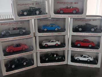 Verzameling porches 911 schaal 1:43 beschikbaar voor biedingen