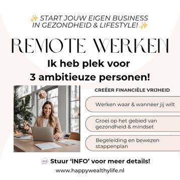  Werk flexibel en bouw financiële vrijheid op!  beschikbaar voor biedingen