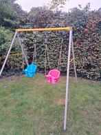 Dubbele metalen kinderschommel, Ophalen, Zo goed als nieuw, Schommel