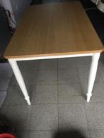 Tafel 130x80cm poten in metaal, Ophalen of Verzenden, Zo goed als nieuw