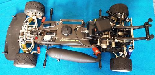 Technokit 2WD met een Zenoah G230RC motor, Hobby en Vrije tijd, Modelbouw | Radiografisch | Auto's, Gebruikt, Benzine, Overige schalen