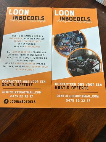 Inboedrls opruimingen, Enlèvement