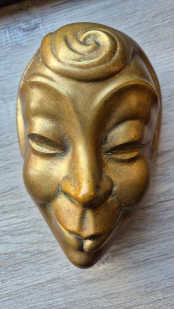 Aziatische Chinese Vintage Bronzen Hooft - Wandecoratie beschikbaar voor biedingen