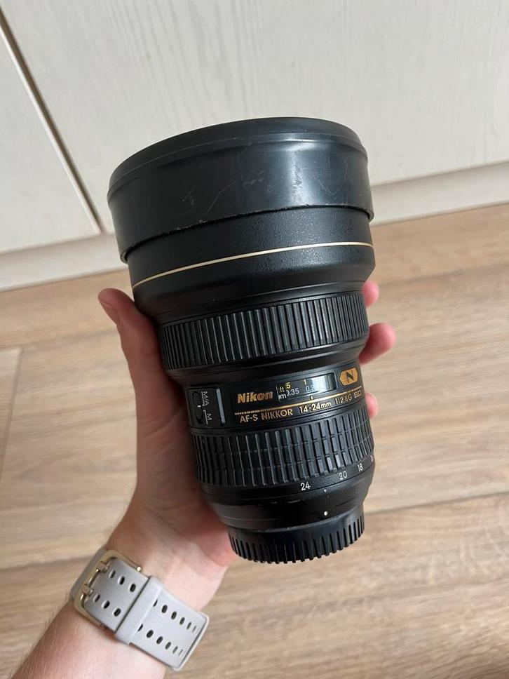 Nikon 14-24 f2.8, Audio, Tv en Foto, Foto | Lenzen en Objectieven, Gebruikt, Groothoeklens, Zoom, Ophalen