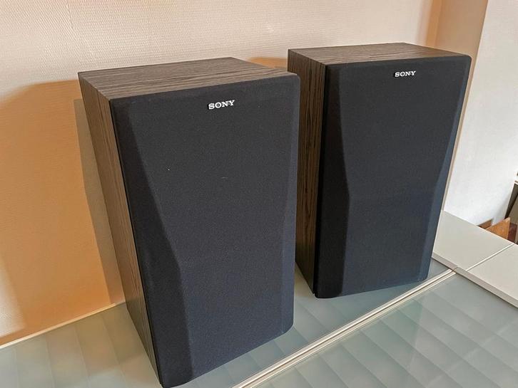 Sony luidsprekers en Van Den Hul kabels, Audio, Tv en Foto, Luidsprekerboxen, Gebruikt, Front, Rear of Stereo speakers, 60 tot 120 watt