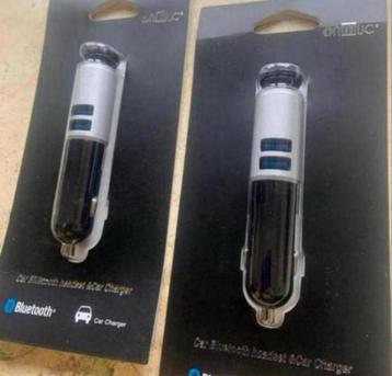 Casque Bluetooth Onmuc 9X et chargeur de voiture USB, appels, Autos : Divers, Carkits, Enlèvement ou Envoi, Neuf