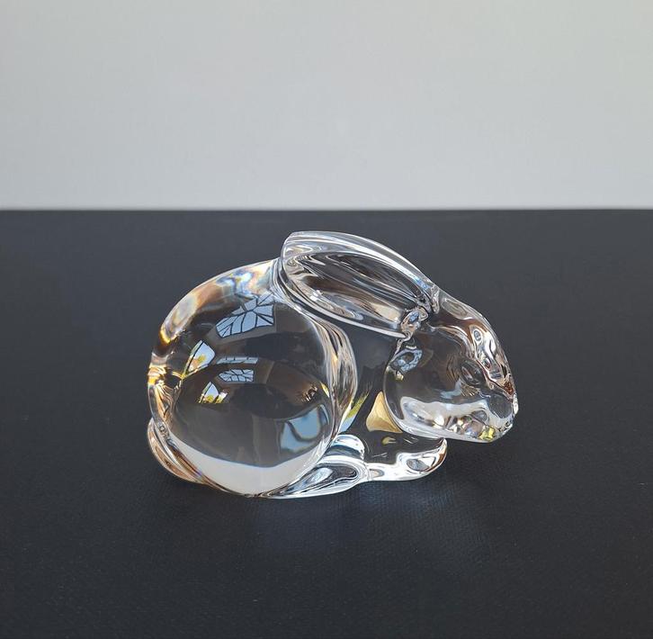 Presse-papier konijn Val St Lambert Katarina de Sorss, Antiek en Kunst, Antiek | Glaswerk en Kristal, Ophalen of Verzenden