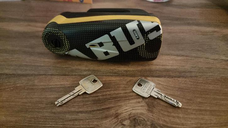 Schijfrem slot alarm abus, Motoren, Accessoires | Sloten, Gebruikt, Ophalen of Verzenden